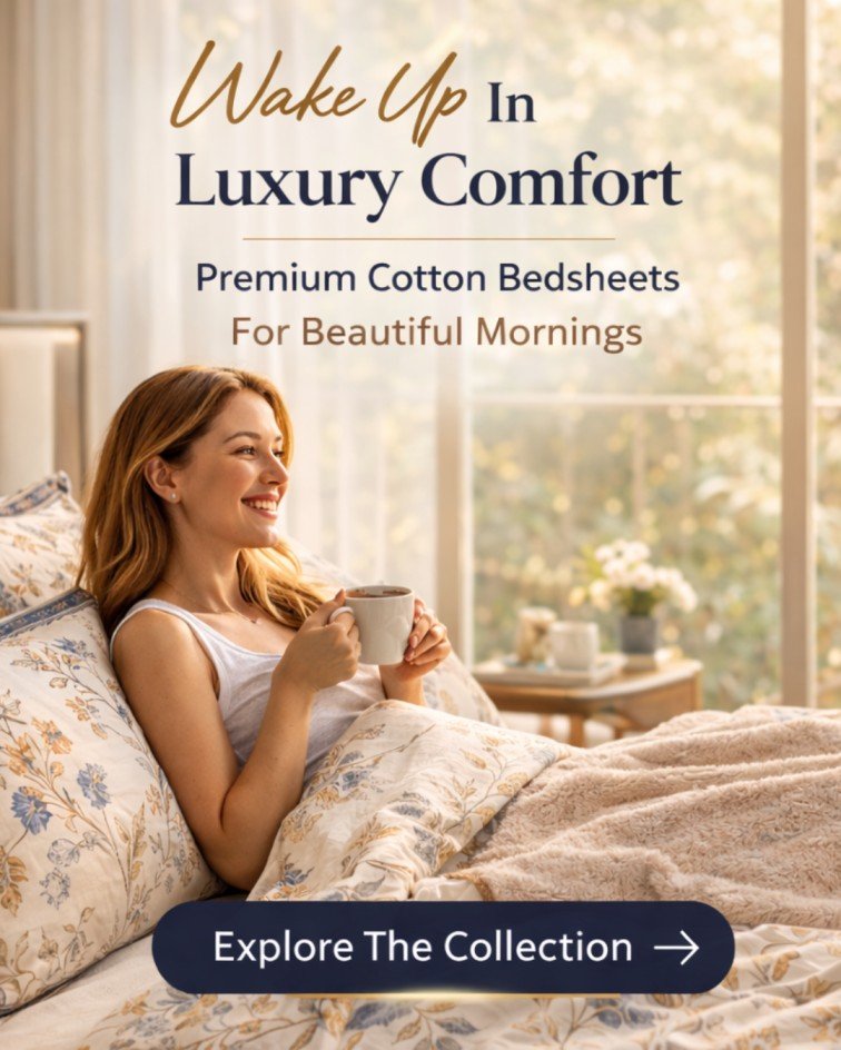 Premium Cotton Bedsheets Crafted for Elegant Bedrooms Luxury Starts at 1899 (3)