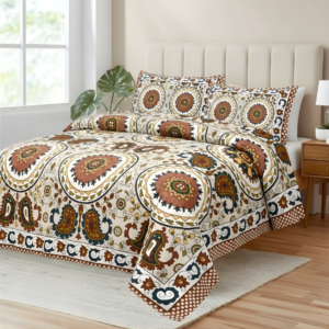 Warli Heritage Jaipuri Cotton Bedsheet Set